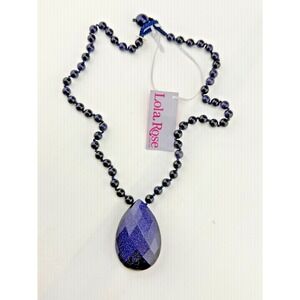 Lola Rose Purple Blue Stone Necklace With Tags 19"